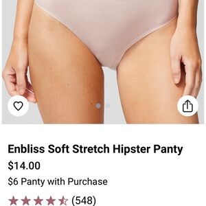 Soma Enbliss Soft Stretch Hipster Panty - Light Pink